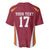 Latvia Football Custom Baseball Jersey Red Latvian Pattern