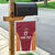 Latvia Football Custom Garden Flag Red Latvian Pattern