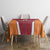 Latvia Football Custom Tablecloth Red Latvian Pattern