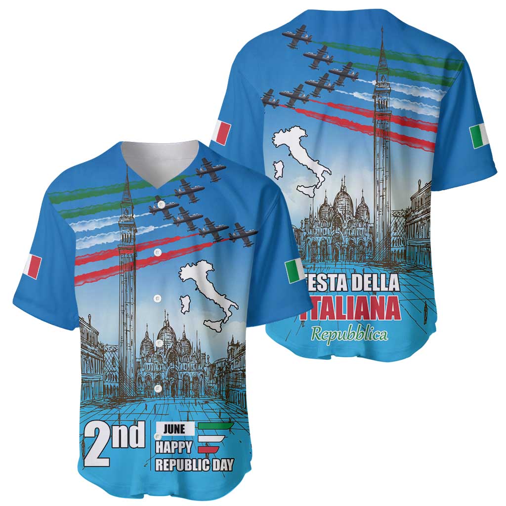 Italy Republic Day Baseball Jersey Festa della Repubblica with Frecce Tricolori