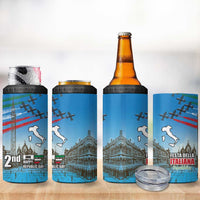 Italy Republic Day 4 in 1 Can Cooler Tumbler Festa della Repubblica with Frecce Tricolori