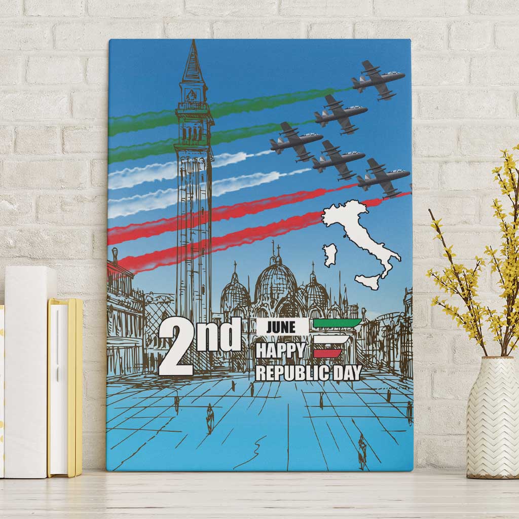 Italy Republic Day Canvas Wall Art Festa della Repubblica with Frecce Tricolori