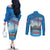 Italy Republic Day Couples Matching Off The Shoulder Long Sleeve Dress and Long Sleeve Button Shirt Festa della Repubblica with Frecce Tricolori