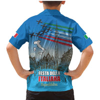 Italy Republic Day Family Matching Mermaid Dress and Hawaiian Shirt Festa della Repubblica with Frecce Tricolori