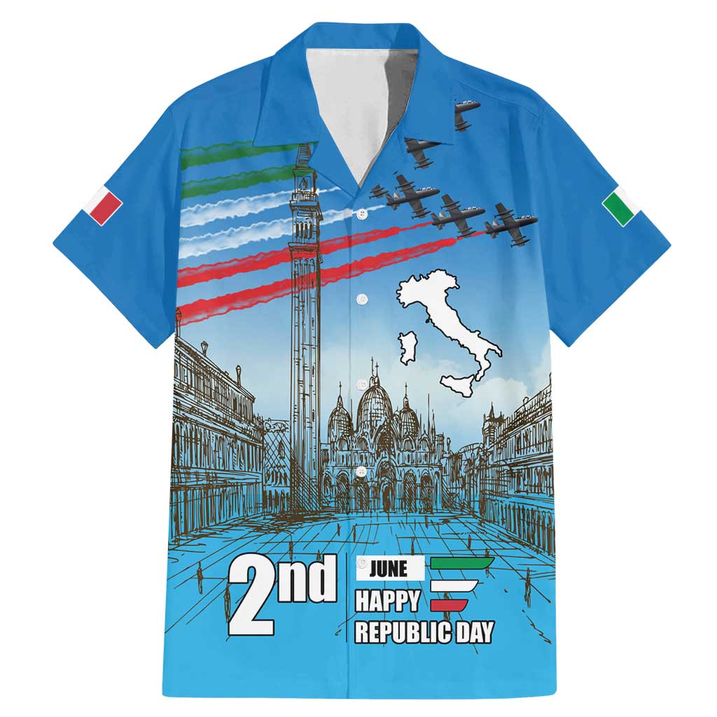 Italy Republic Day Family Matching Mermaid Dress and Hawaiian Shirt Festa della Repubblica with Frecce Tricolori