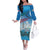 Italy Republic Day Family Matching Off The Shoulder Long Sleeve Dress and Hawaiian Shirt Festa della Repubblica with Frecce Tricolori