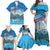 Italy Republic Day Family Matching Off Shoulder Maxi Dress and Hawaiian Shirt Festa della Repubblica with Frecce Tricolori
