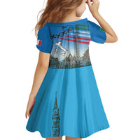 Italy Republic Day Family Matching Off Shoulder Short Dress and Hawaiian Shirt Festa della Repubblica with Frecce Tricolori