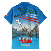 Italy Republic Day Family Matching Puletasi and Hawaiian Shirt Festa della Repubblica with Frecce Tricolori
