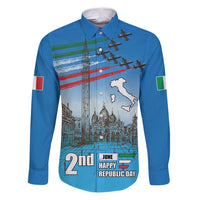 Italy Republic Day Family Matching Puletasi and Hawaiian Shirt Festa della Repubblica with Frecce Tricolori