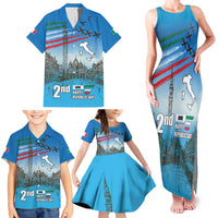 Italy Republic Day Family Matching Tank Maxi Dress and Hawaiian Shirt Festa della Repubblica with Frecce Tricolori