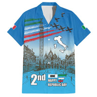 Italy Republic Day Family Matching Tank Maxi Dress and Hawaiian Shirt Festa della Repubblica with Frecce Tricolori