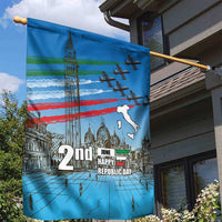 Italy Republic Day Garden Flag Festa della Repubblica with Frecce Tricolori