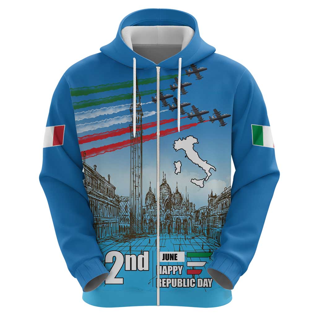 Italy Republic Day Hoodie Festa della Repubblica with Frecce Tricolori