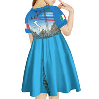 Italy Republic Day Kid Short Sleeve Dress Festa della Repubblica with Frecce Tricolori