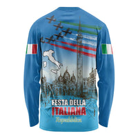 Italy Republic Day Long Sleeve Shirt Festa della Repubblica with Frecce Tricolori