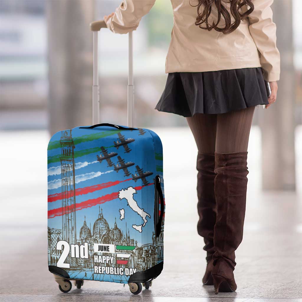 Italy Republic Day Luggage Cover Festa della Repubblica with Frecce Tricolori