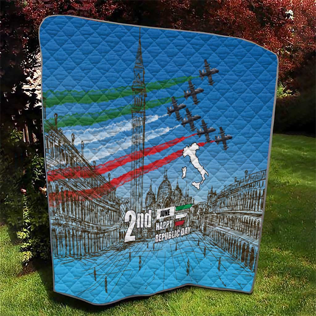 Italy Republic Day Quilt Festa della Repubblica with Frecce Tricolori