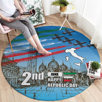 Italy Republic Day Round Carpet Festa della Repubblica with Frecce Tricolori