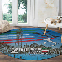 Italy Republic Day Round Carpet Festa della Repubblica with Frecce Tricolori