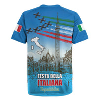 Italy Republic Day Rugby Jersey Festa della Repubblica with Frecce Tricolori