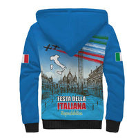 Italy Republic Day Sherpa Hoodie Festa della Repubblica with Frecce Tricolori
