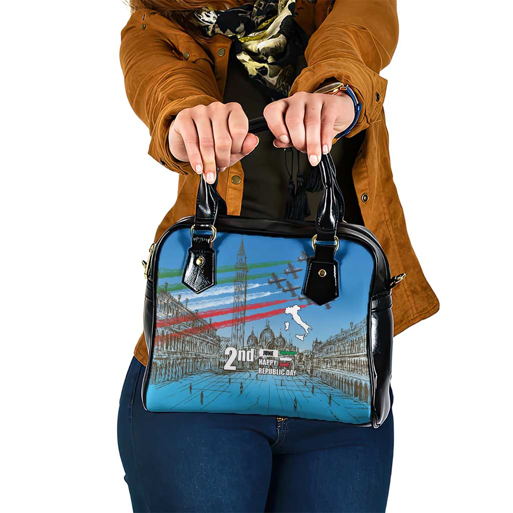 Italy Republic Day Shoulder Handbag Festa della Repubblica with Frecce Tricolori