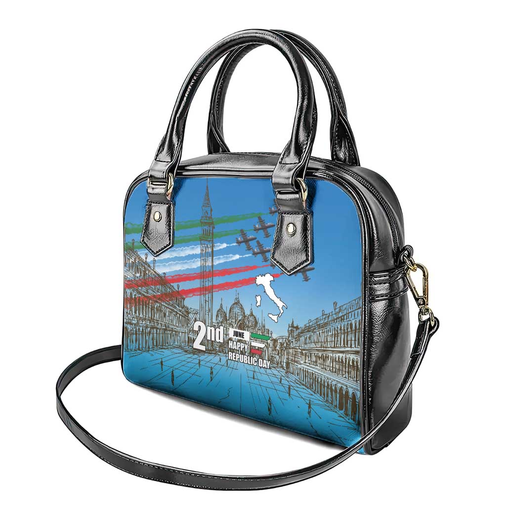 Italy Republic Day Shoulder Handbag Festa della Repubblica with Frecce Tricolori