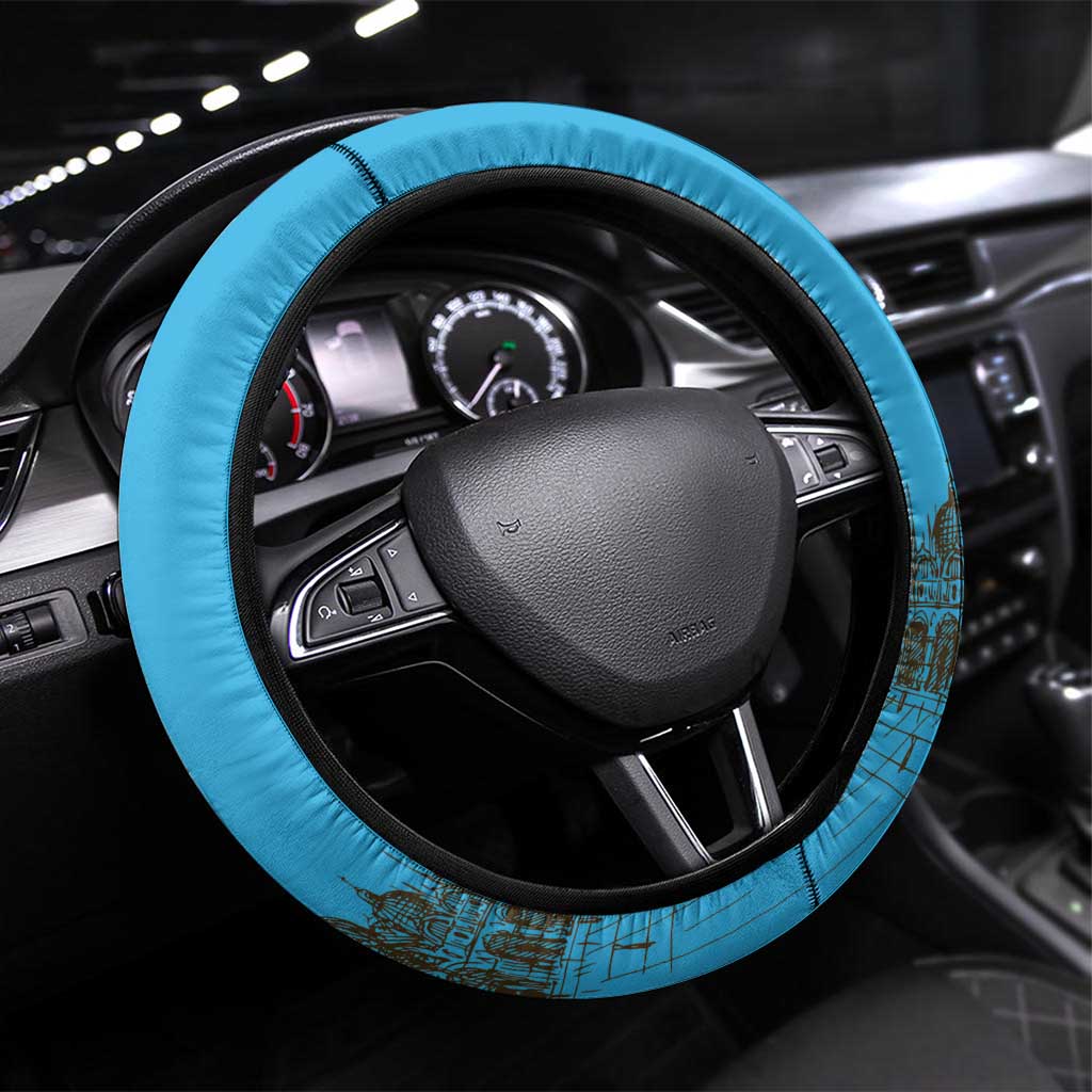 Italy Republic Day Steering Wheel Cover Festa della Repubblica with Frecce Tricolori