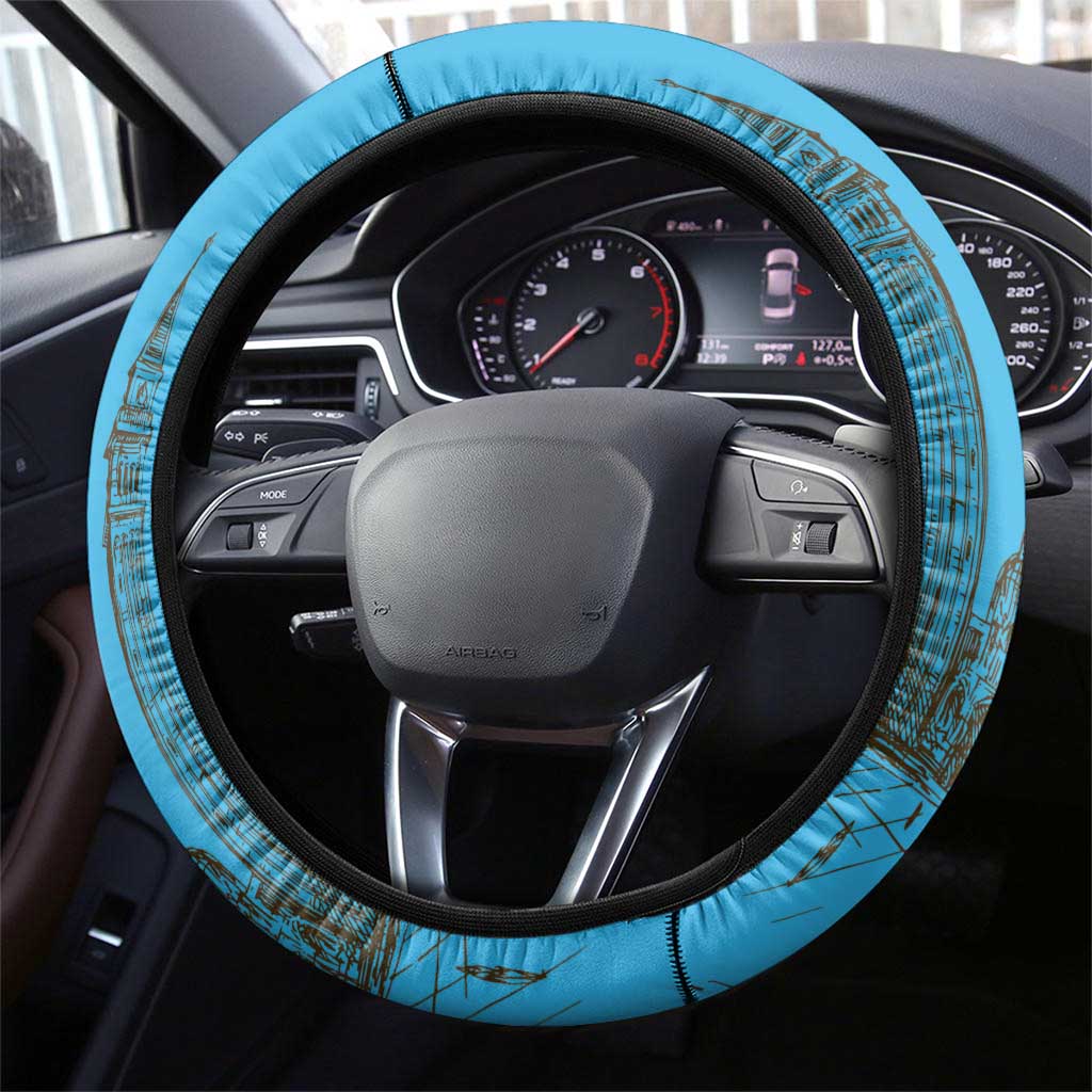 Italy Republic Day Steering Wheel Cover Festa della Repubblica with Frecce Tricolori