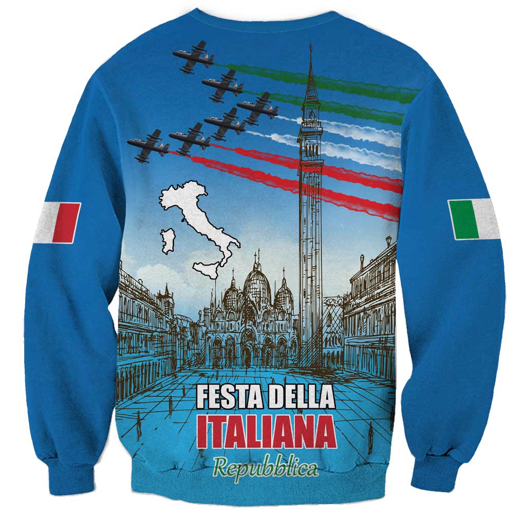 Italy Republic Day Sweatshirt Festa della Repubblica with Frecce Tricolori