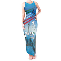 Italy Republic Day Tank Maxi Dress Festa della Repubblica with Frecce Tricolori