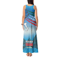 Italy Republic Day Tank Maxi Dress Festa della Repubblica with Frecce Tricolori