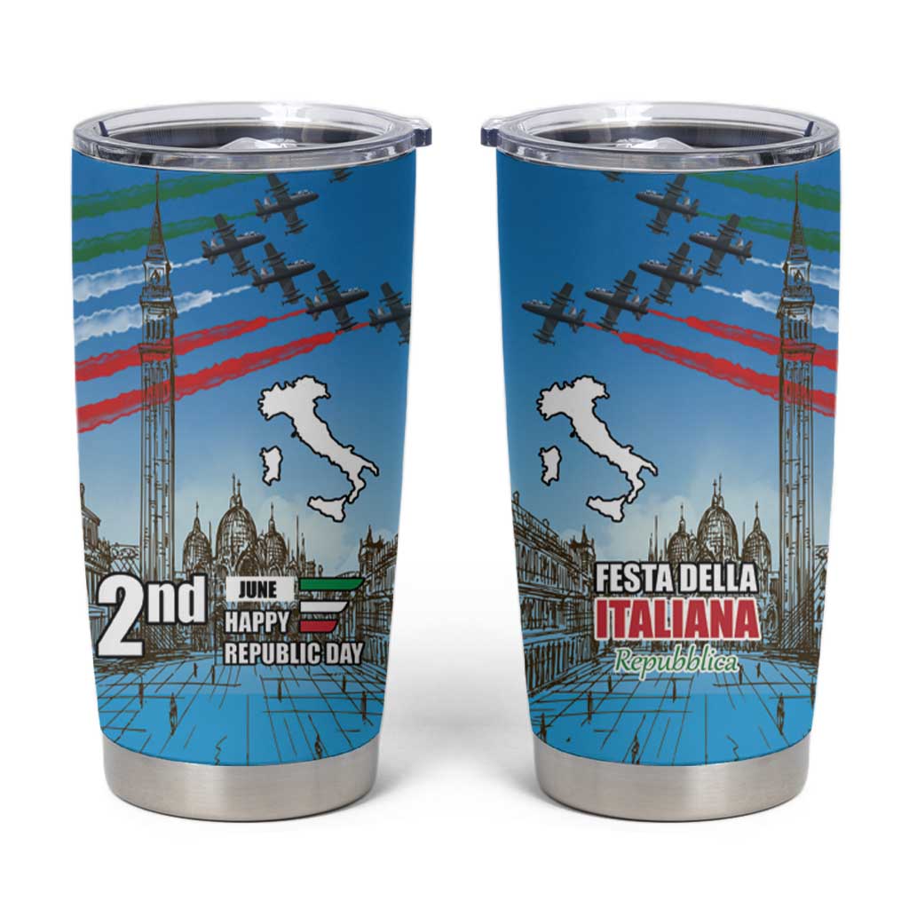 Italy Republic Day Tumbler Cup Festa della Repubblica with Frecce Tricolori