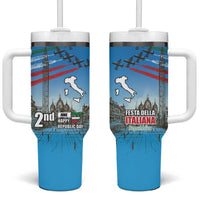 Italy Republic Day Tumbler With Handle Festa della Repubblica with Frecce Tricolori