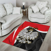 Poland White Crowned Eagle Area Rug Rzeczpospolita Polska