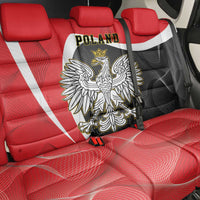 Poland White Crowned Eagle Back Car Seat Cover Rzeczpospolita Polska