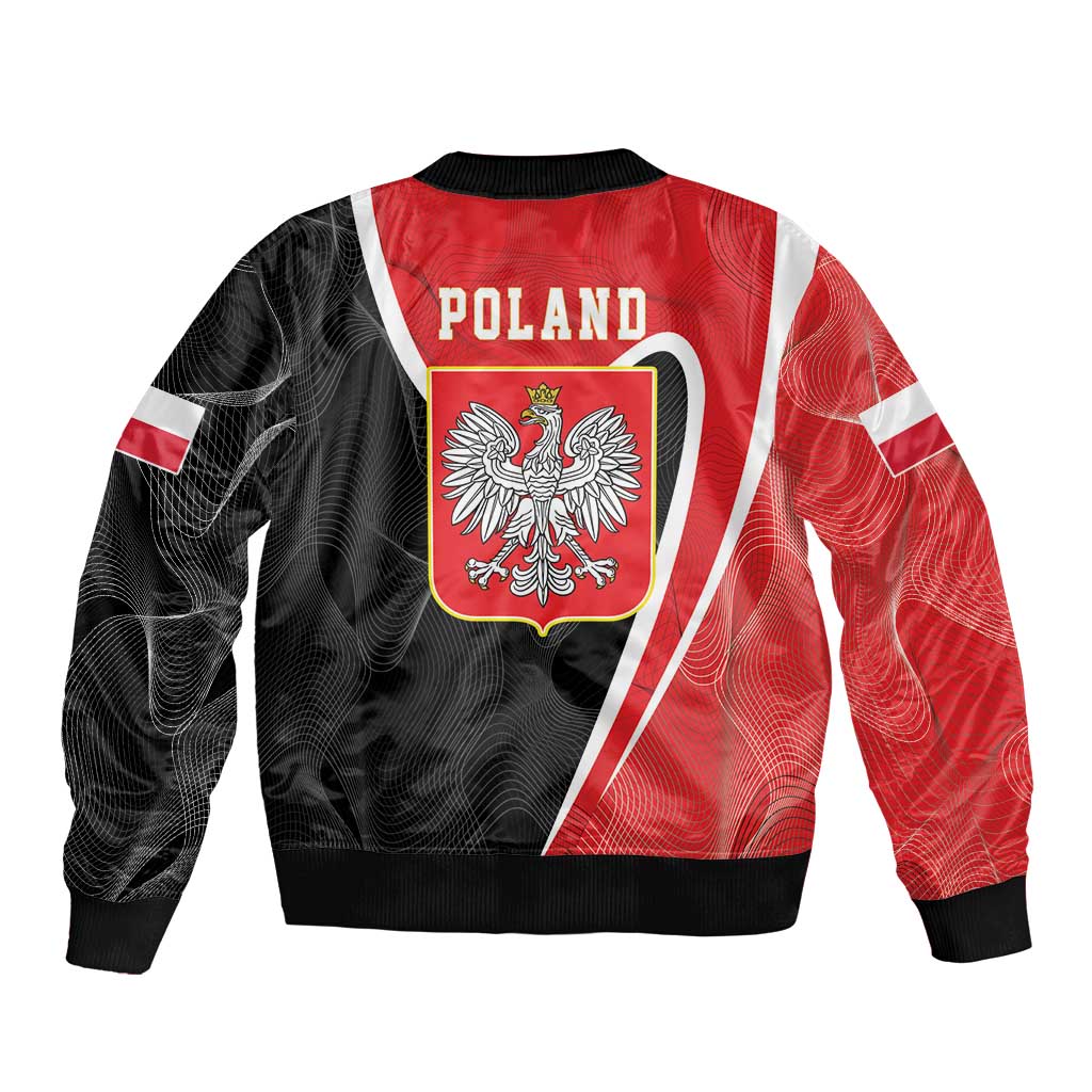 Poland White Crowned Eagle Bomber Jacket Rzeczpospolita Polska