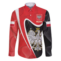 Poland White Crowned Eagle Family Matching Off The Shoulder Long Sleeve Dress and Hawaiian Shirt Rzeczpospolita Polska