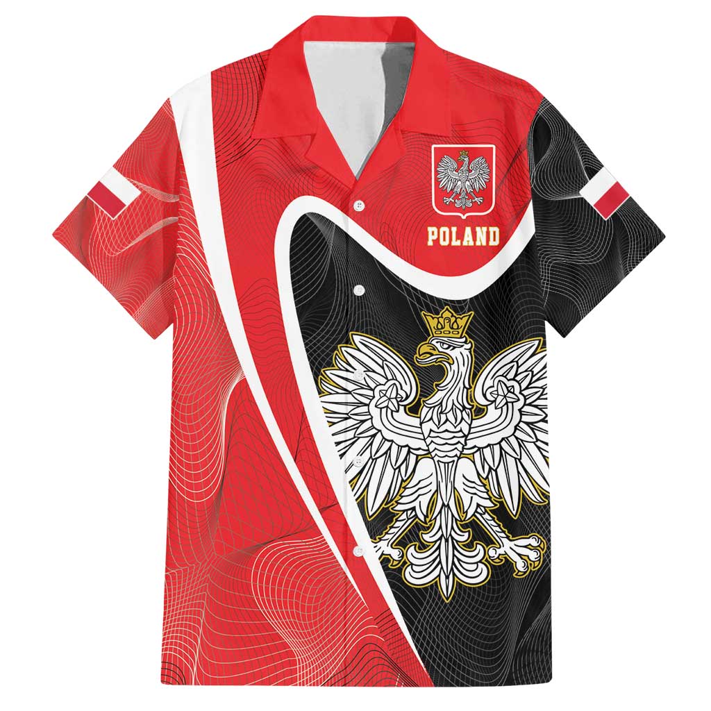 Poland White Crowned Eagle Family Matching Summer Maxi Dress and Hawaiian Shirt Rzeczpospolita Polska
