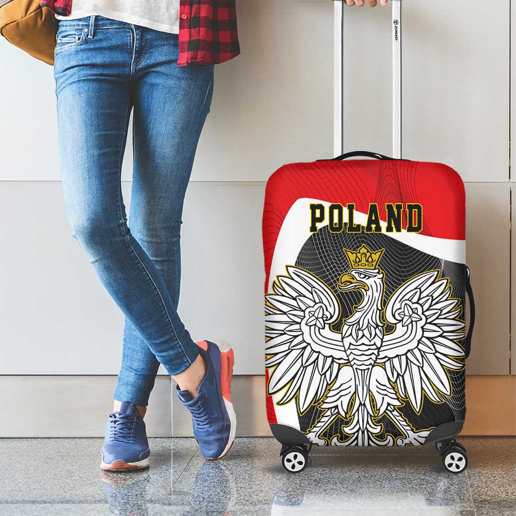 Poland White Crowned Eagle Luggage Cover Rzeczpospolita Polska