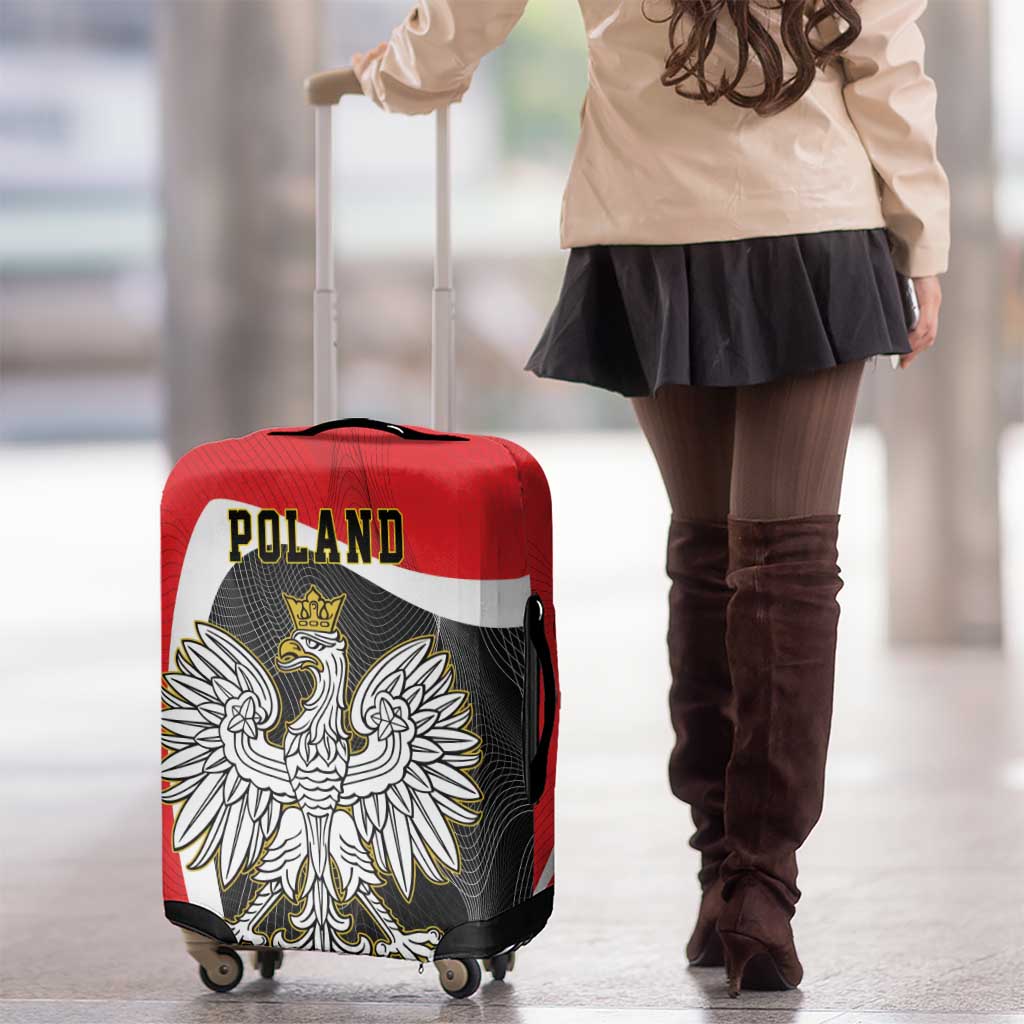 Poland White Crowned Eagle Luggage Cover Rzeczpospolita Polska