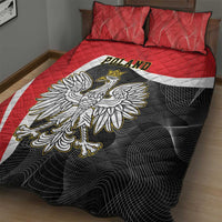 Poland White Crowned Eagle Quilt Bed Set Rzeczpospolita Polska LT17 - Wonder Print Shop