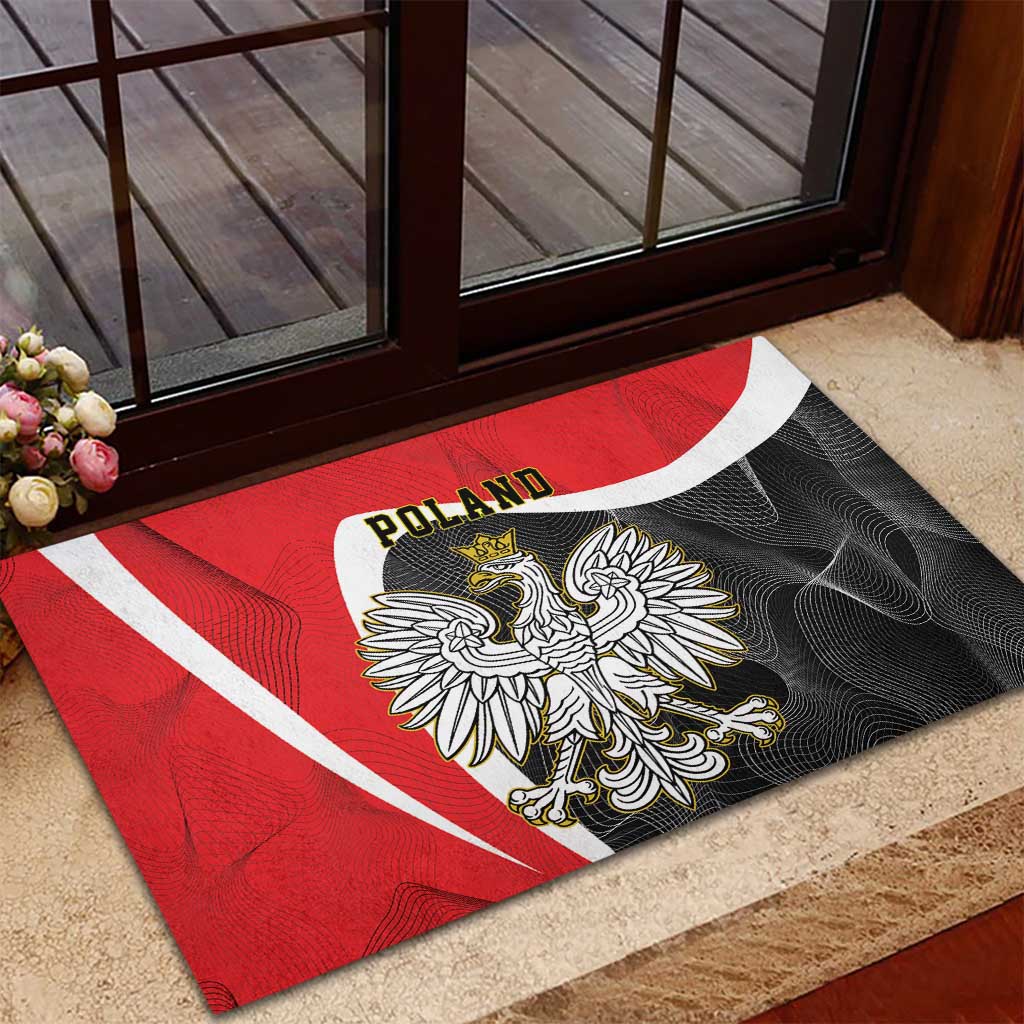 Poland White Crowned Eagle Rubber Doormat Rzeczpospolita Polska LT17 - Wonder Print Shop