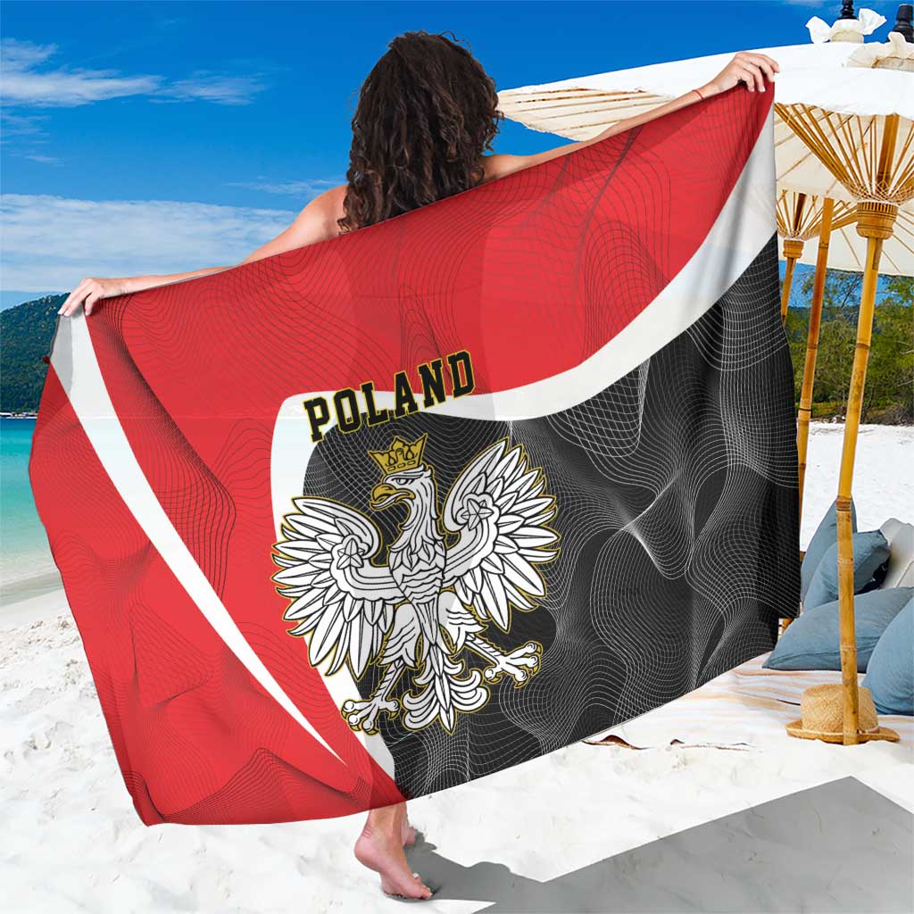 Poland White Crowned Eagle Sarong Rzeczpospolita Polska LT17 - Wonder Print Shop