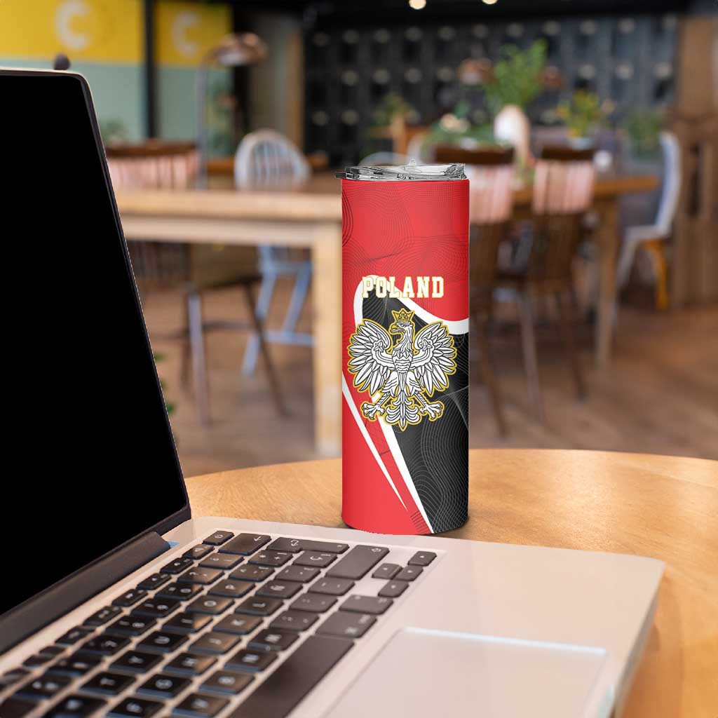 Poland White Crowned Eagle Skinny Tumbler Rzeczpospolita Polska LT17 - Wonder Print Shop