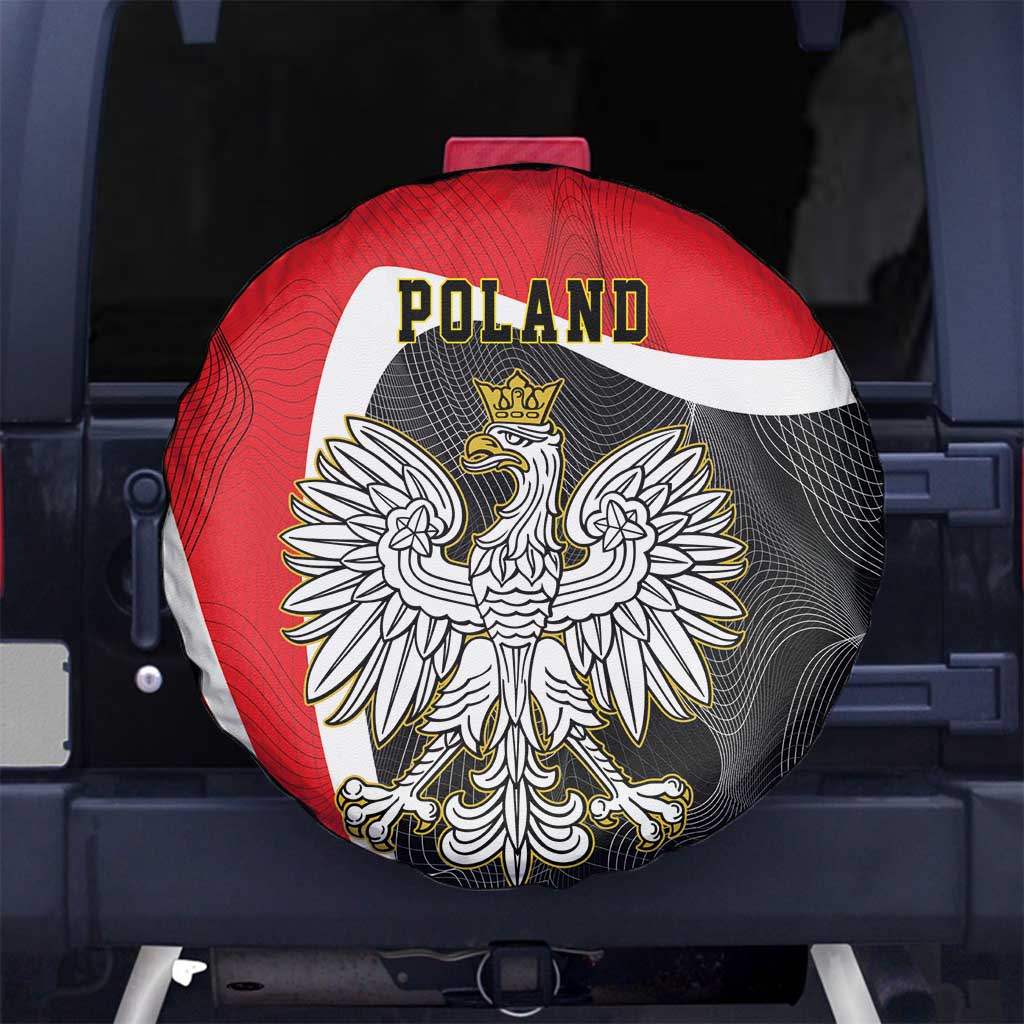 Poland White Crowned Eagle Spare Tire Cover Rzeczpospolita Polska LT17 - Wonder Print Shop