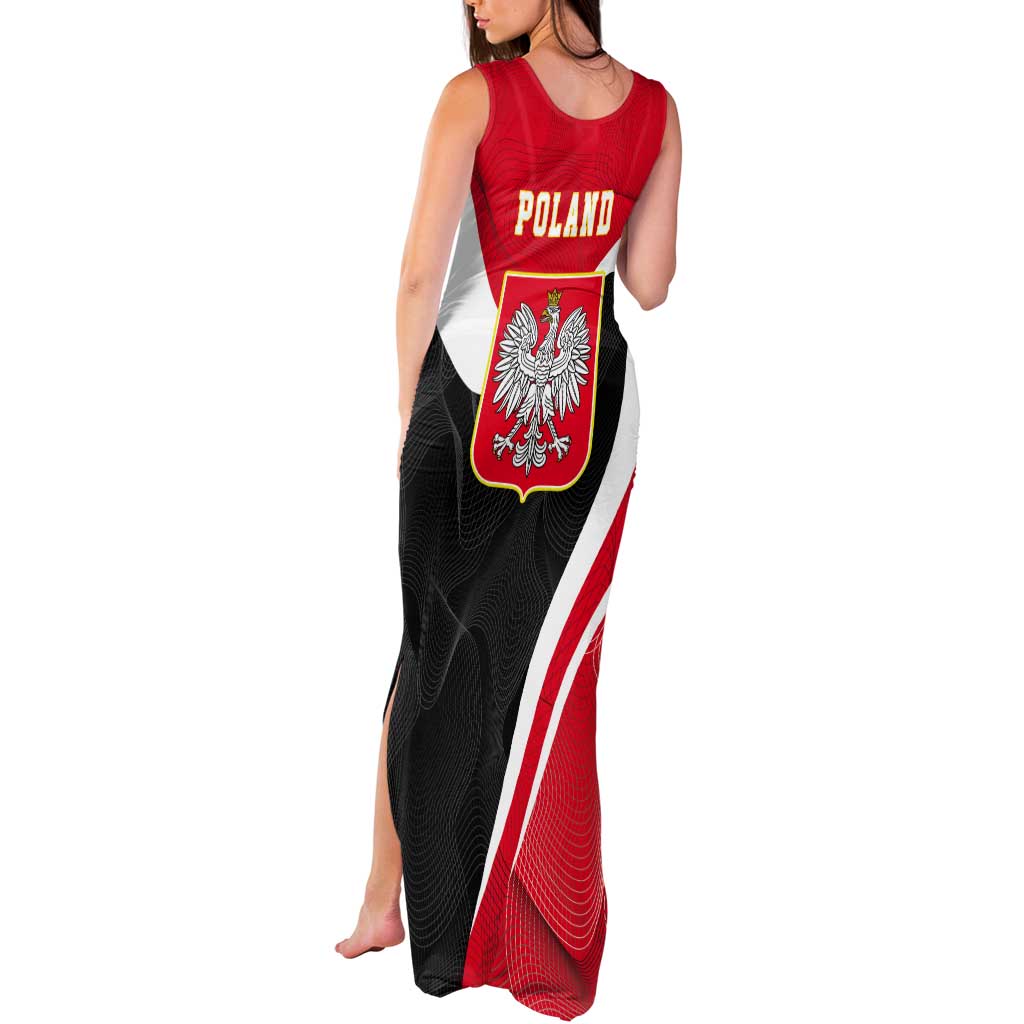 Poland White Crowned Eagle Tank Maxi Dress Rzeczpospolita Polska LT17 - Wonder Print Shop