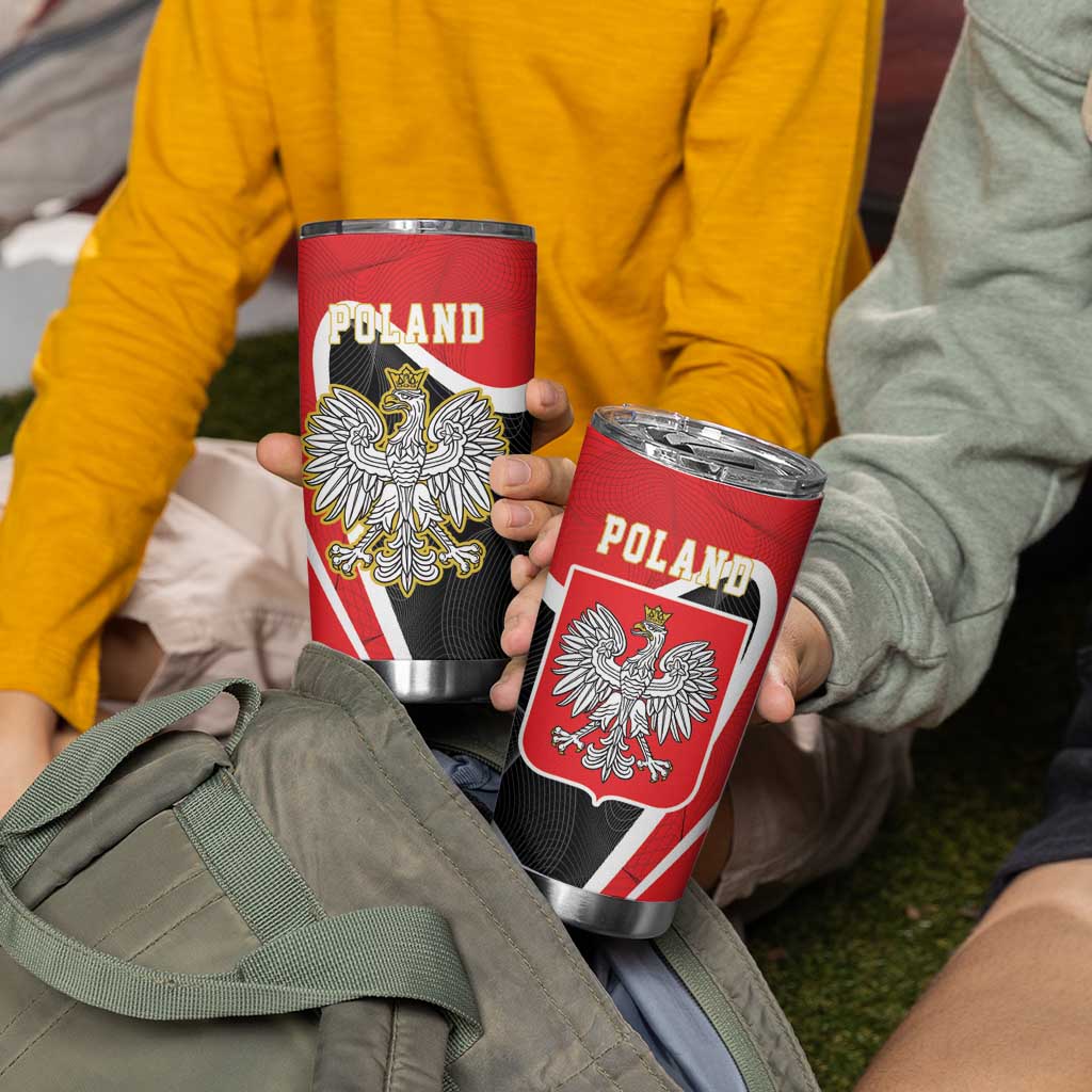 Poland White Crowned Eagle Tumbler Cup Rzeczpospolita Polska LT17 - Wonder Print Shop