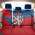 Personalized Czech Republic Coat of Arms Back Car Seat Cover Statni Znak Ceske Republiky - Silver Double-tailed Lion